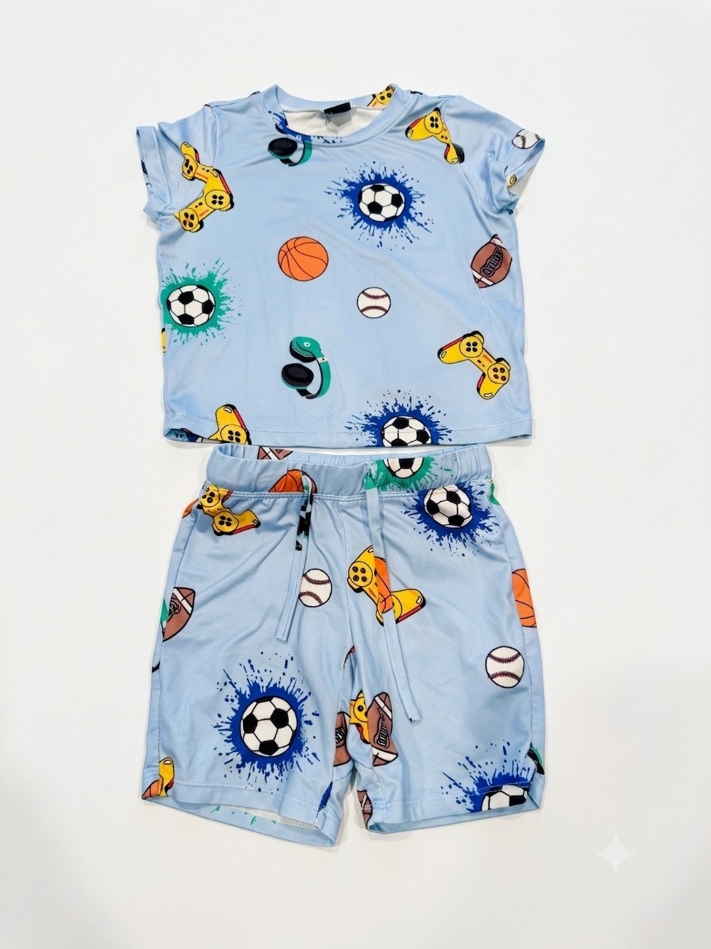 Pixie Lane Sports Print Lounge Set Size 2